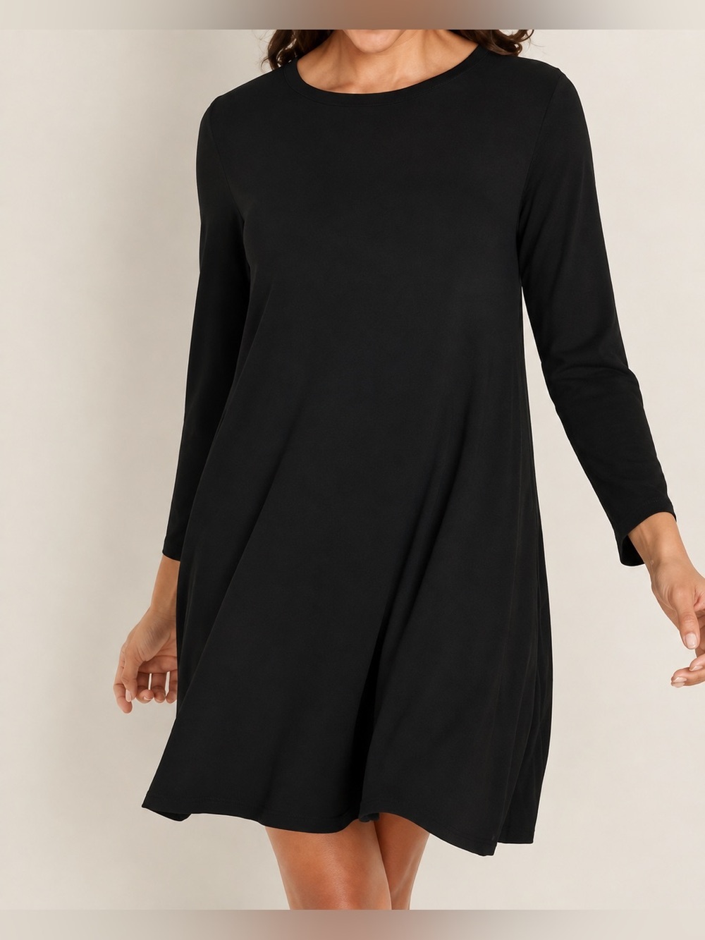 Lou & Grey NWT black swing dress, medium